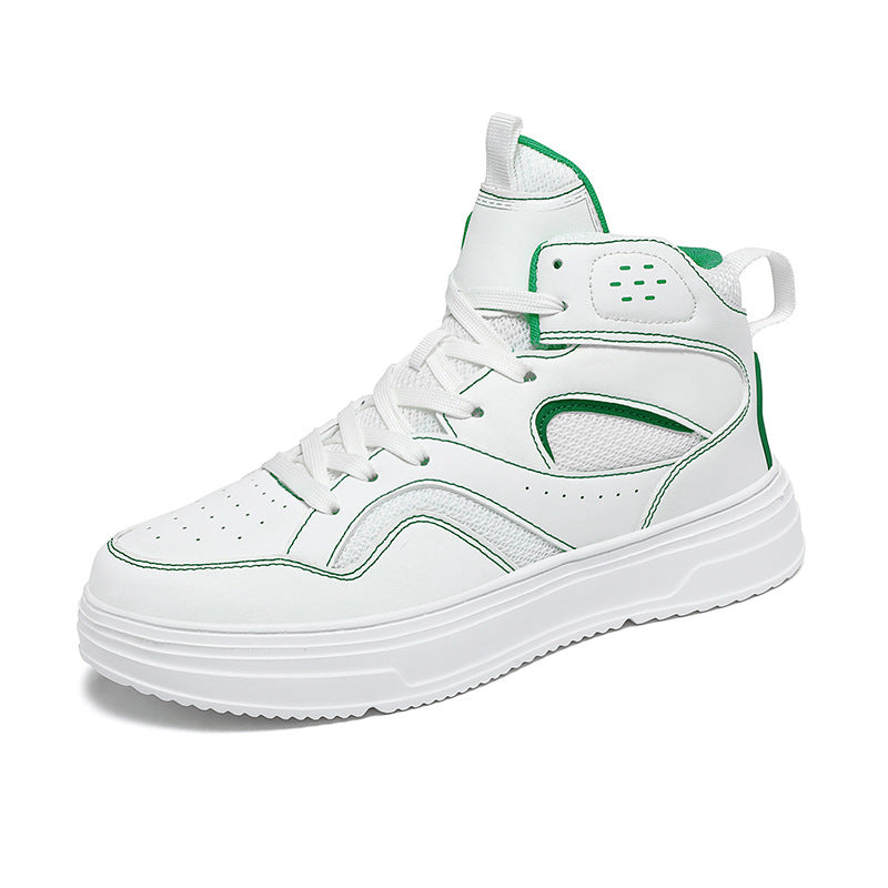 Men's Leather Mesh Breathable Outdoor Casual Shoes