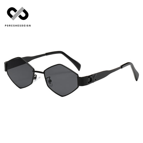 Men's Personalized Polygonal Hip Hop Retro Small Sunglasses
