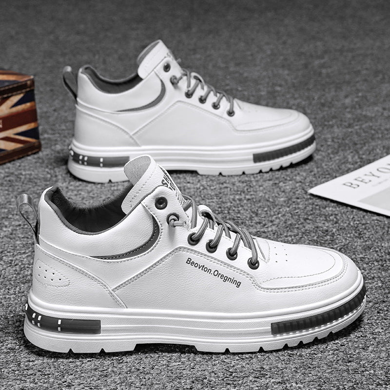 Men's Leather High-Top Outdoor Fashion Shoes