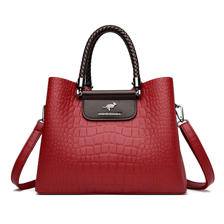 Women's Leather Portable Shoulder HandBag