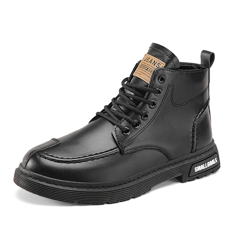 Men's High-Top Martin Boots Leather Shoes
