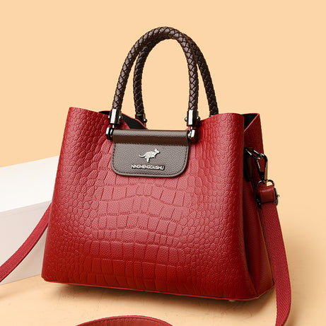 Women's Leather Portable Shoulder HandBag