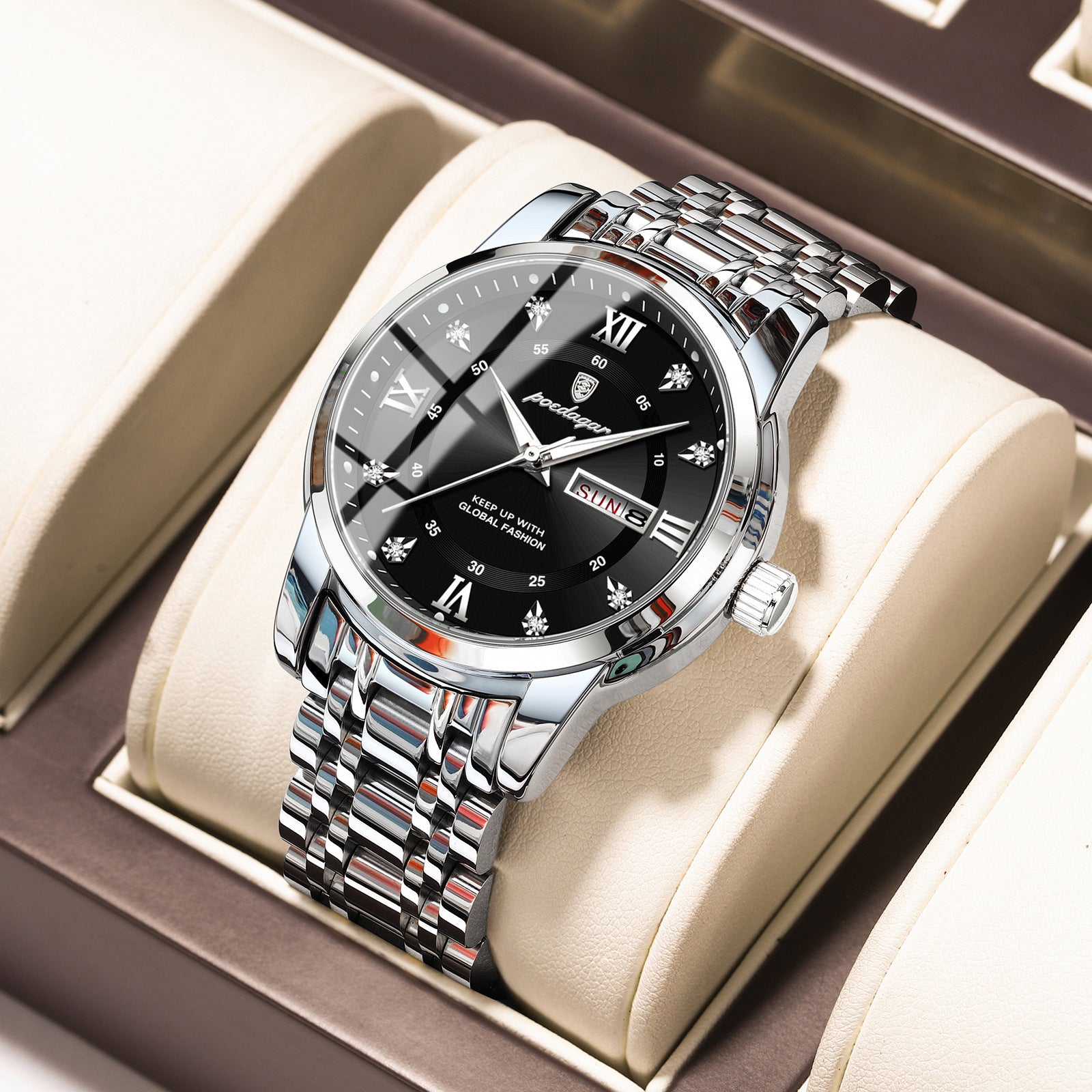 Men's Stainless Steel Explosion  Watch