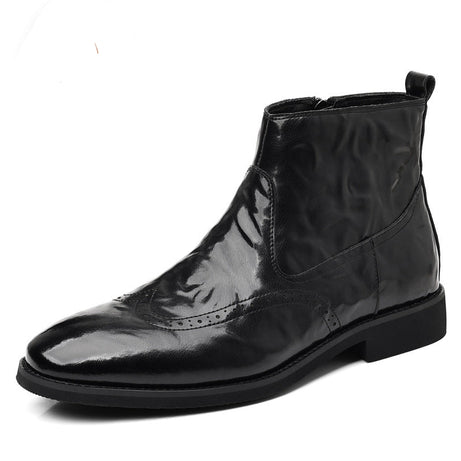 Men's Leather Chelsea Boots British style Shoes