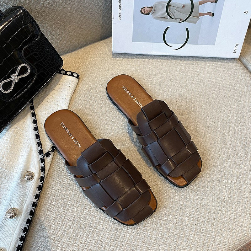 Women's Outer Wear Beach Flat Bottom Slippers