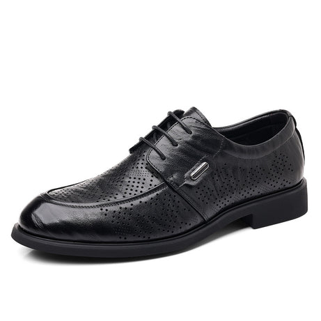 Men's Leather Derby British Style Casual Shoes