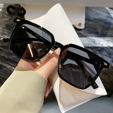 Women's  Square Large Frame Thin Tide UV Protection Sunglasses