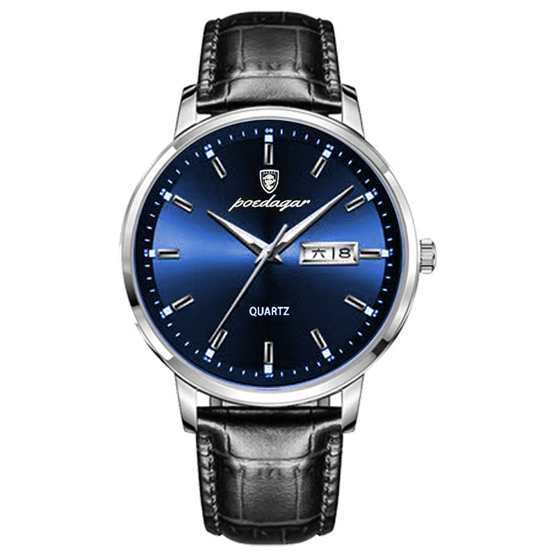 Men's Ultra-thin Double Calendar  Watch