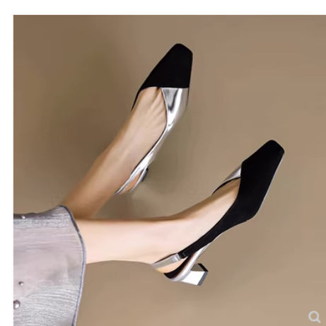 Women's Casual Temperament Thick Heel Shoes