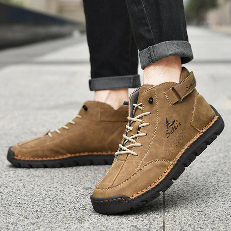 Men's Leather Foot-Fitting Lazy Casual Shoes