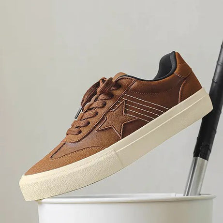 Men's Fashion Leather Vulcanized Casual Shoes