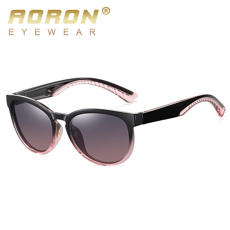 Men's Round Polarized Colorful Film Sunglasses