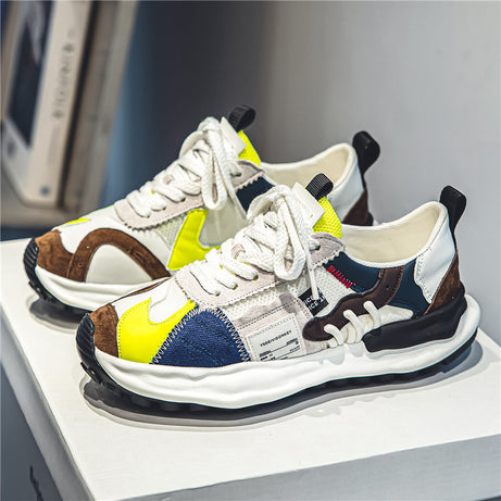 Men's Trendy Splicing Dissolving Running Shoes