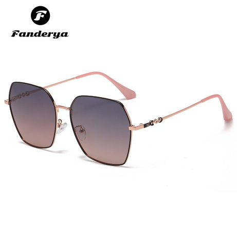 Women's Polarized Anti-ultraviolet Trend Round Face Sunglasses