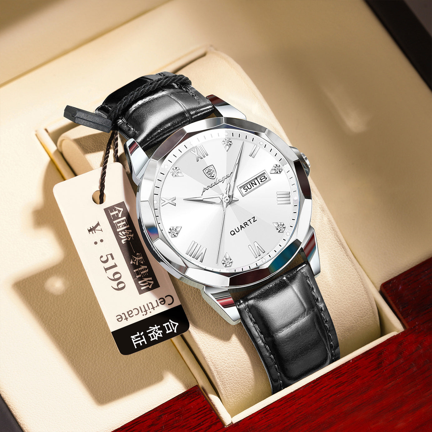 Men's Waterproof Belt Quartz Watch