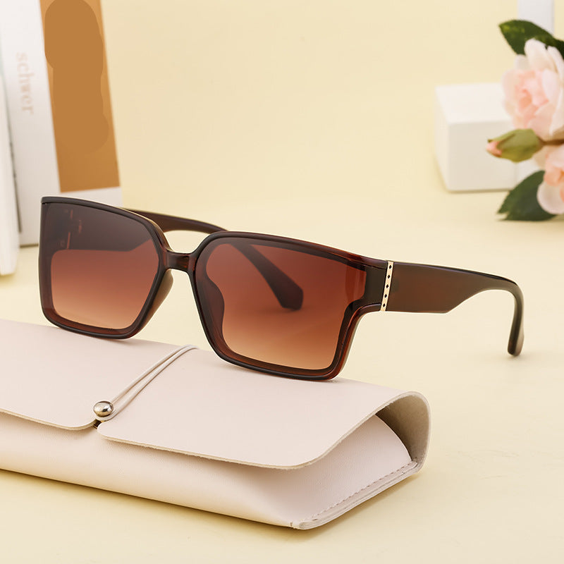 Women's Fashion Large Frame Square High-End Sunglasses