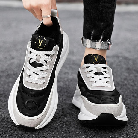Men's Leather Fashion Outdoor Running Shoes