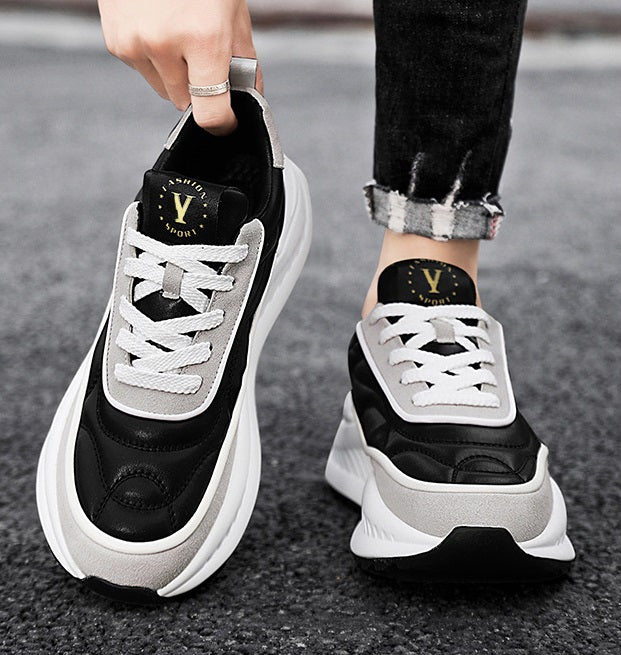 Men's Leather Fashion Outdoor Running Shoes