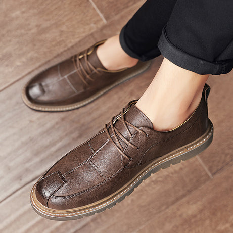 Men's Leather British Trend Outdoor Shoes