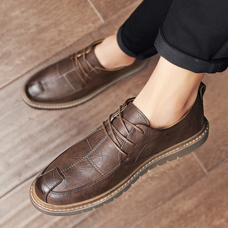 Men's Leather British Trend Outdoor Shoes