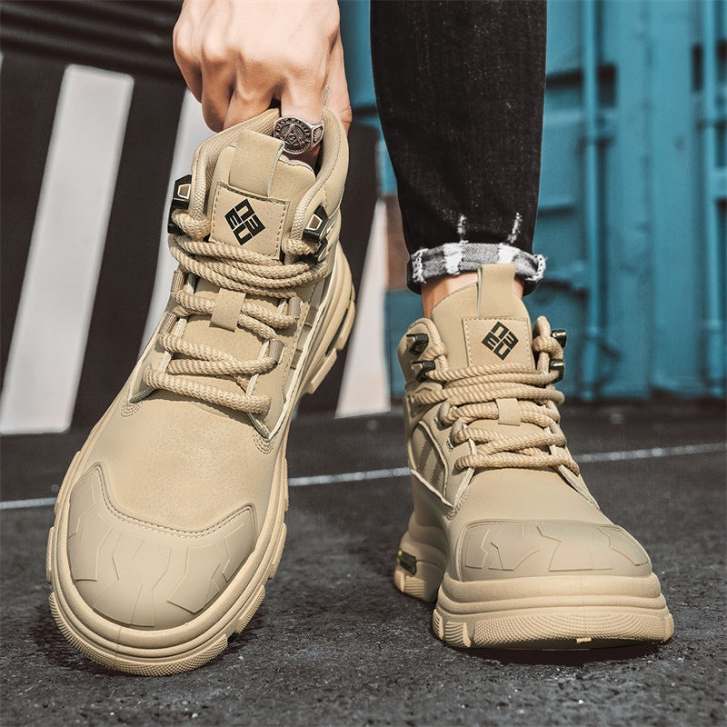 Men's British Style Martin Boots High-Top Trendy Shoes