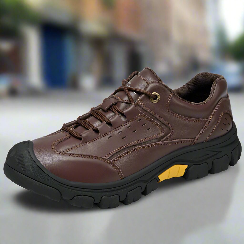 Men's Cowhide Leather Low-Top Casual Shoes