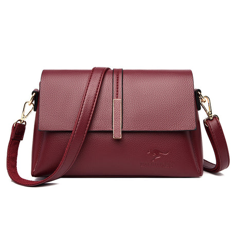 Women's Leather Portable Square Shoulder Bag
