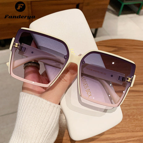 Women's Square Large Frame UV-proof Sunglasses