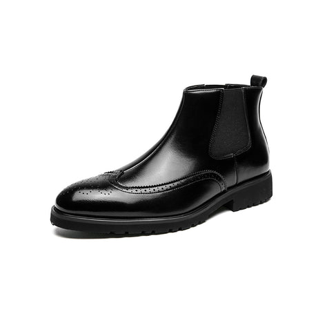 Men's Fashion Polished High-Top Chelsea Boots