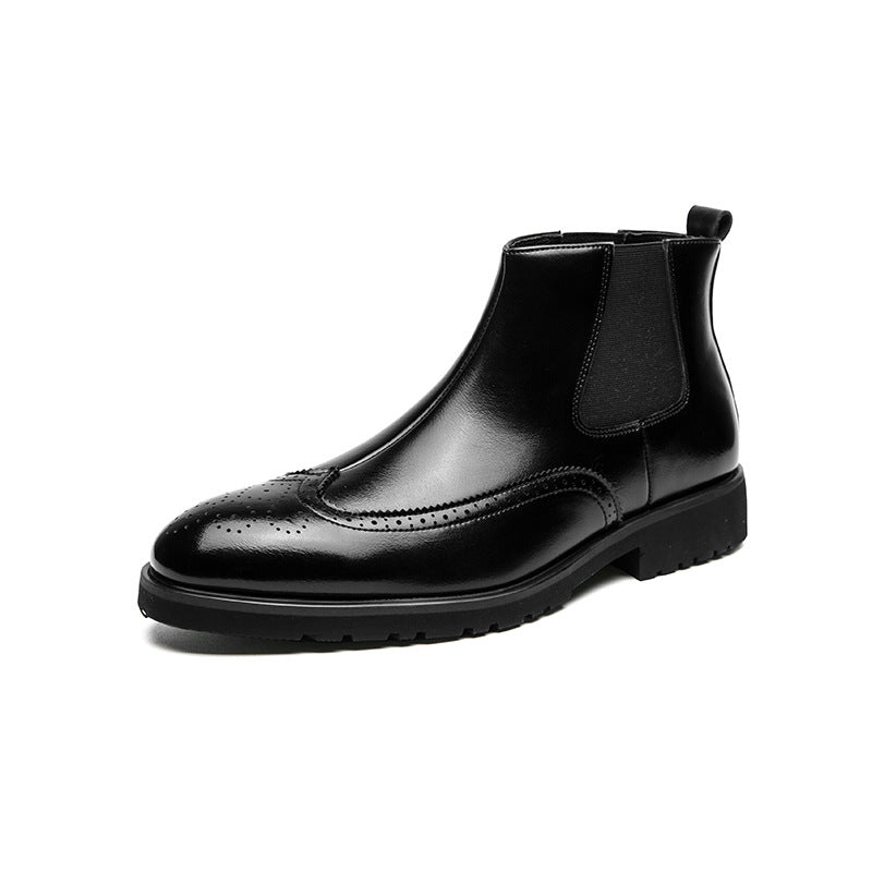 Men's Fashion Polished High-Top Chelsea Boots