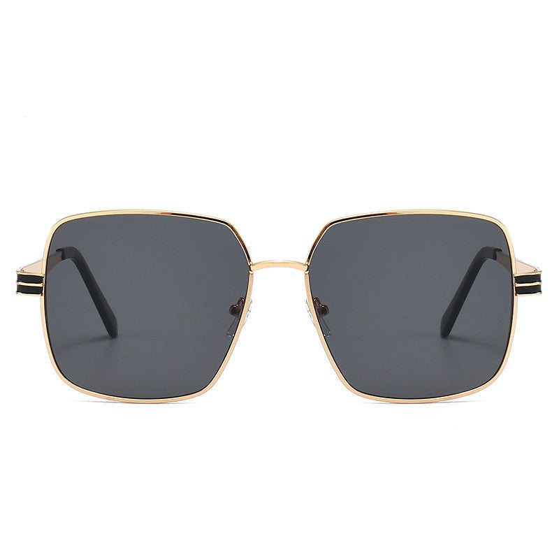 Men's Tide Retro Metal Large Frame  Sunglasses