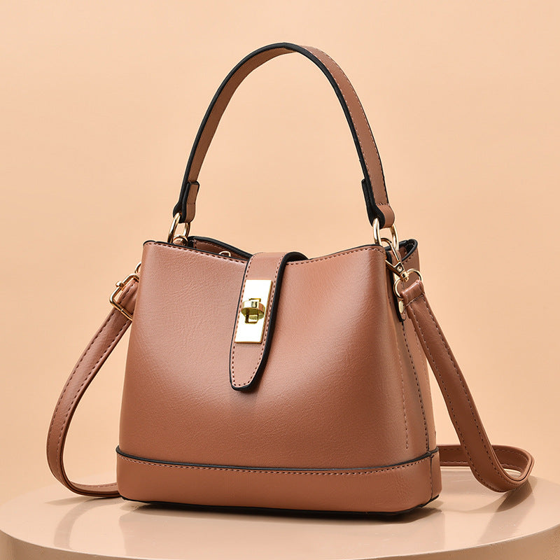 Women's Fashion Trendy Bucket Shoulder Bag