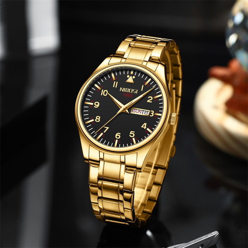 Men's Classic Dual Calendar Student Watch