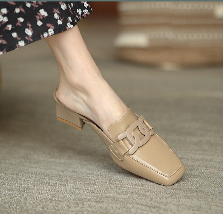 Women's Real Soft Leather Slippers