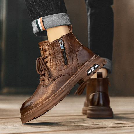 Men's British Style High-Top Martine Boots