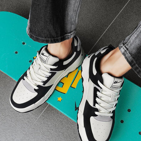 Men's Microfiber Leather Trendy Casual Shoes