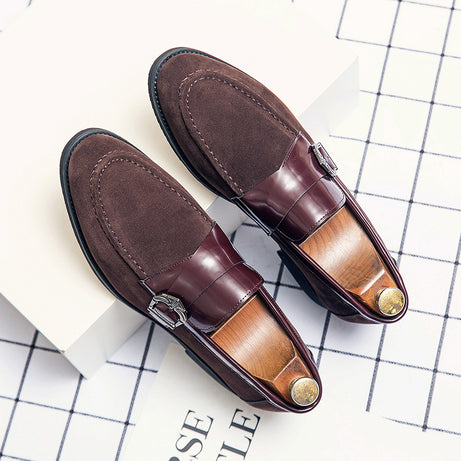 Men's Lazy Loafers Trendy Leather Shoes