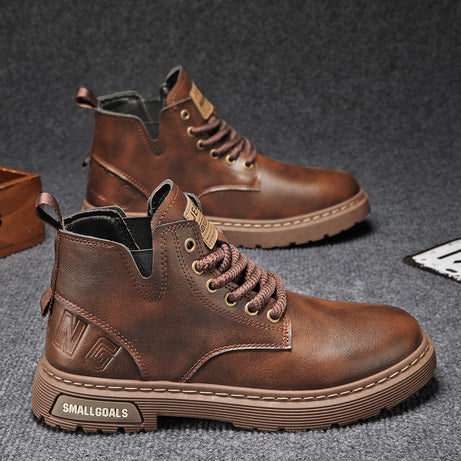 Men's British Style High-Top Casual Martin Boots