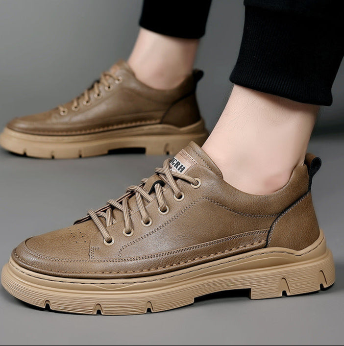 Men's Leather Versatile Trendy Casual Shoes