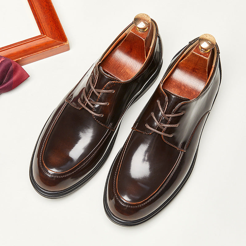 Men's Leather Glossy Formal Casual Shoes