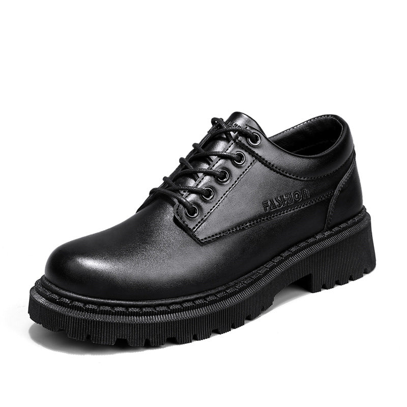 Men's Leather Fashion Trend British Style Shoes