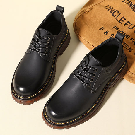 Men's Leather Martin Boots British Style Casual Shoes