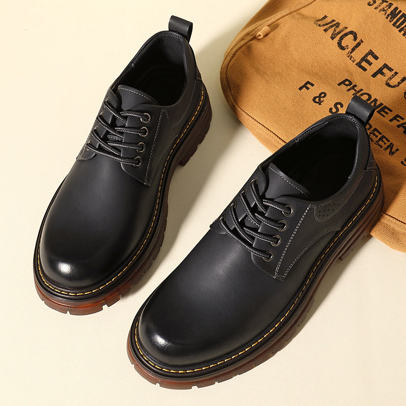 Men's Leather Martin Boots British Style Casual Shoes