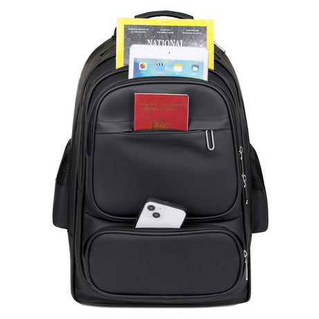 Men's Multi-Layer Travel Trolley Backpack