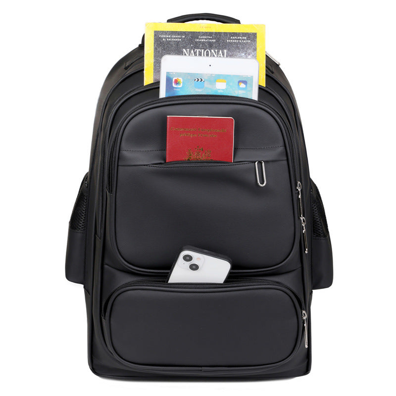 Men's Multi-Layer Travel Trolley Backpack