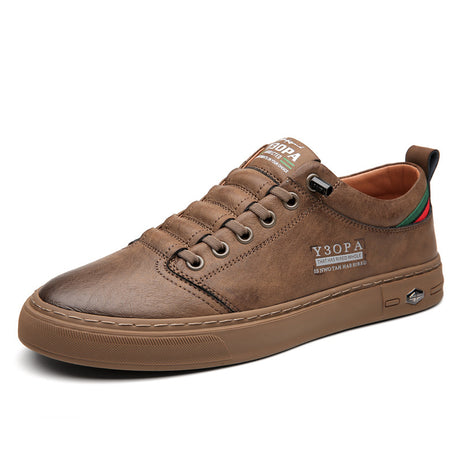 Men's Trendy Leather Casual Sneakers