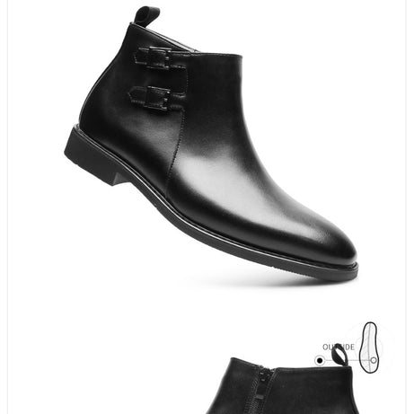 Men's Leather Outdoor Pointed Chelsea Boots