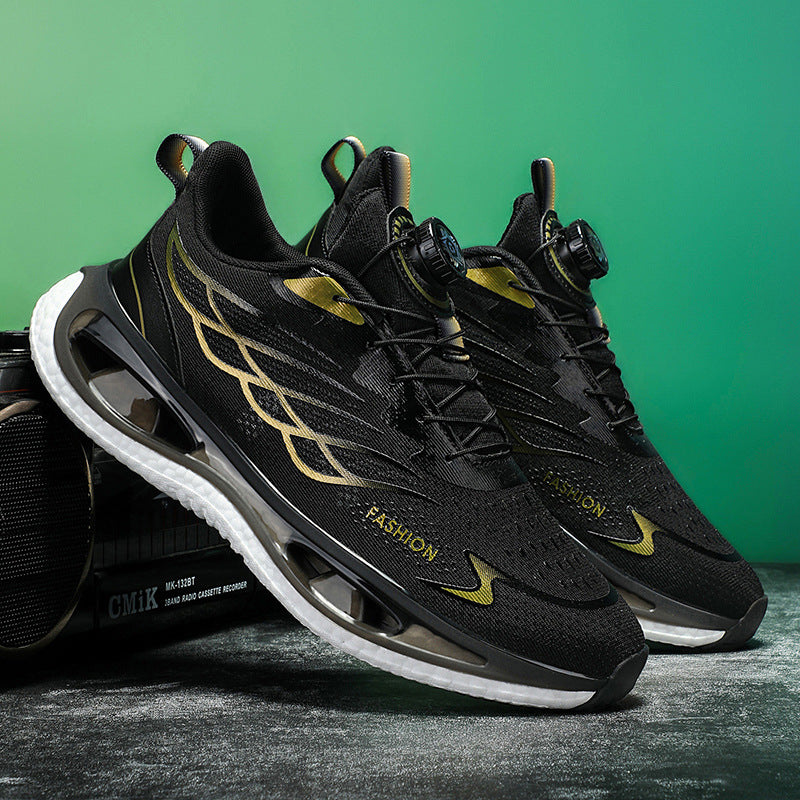 Men's Rotating Buckle Trendy Running Shoes