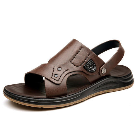 Men's Wear-Resistant Leather Non-Slip Sandals
