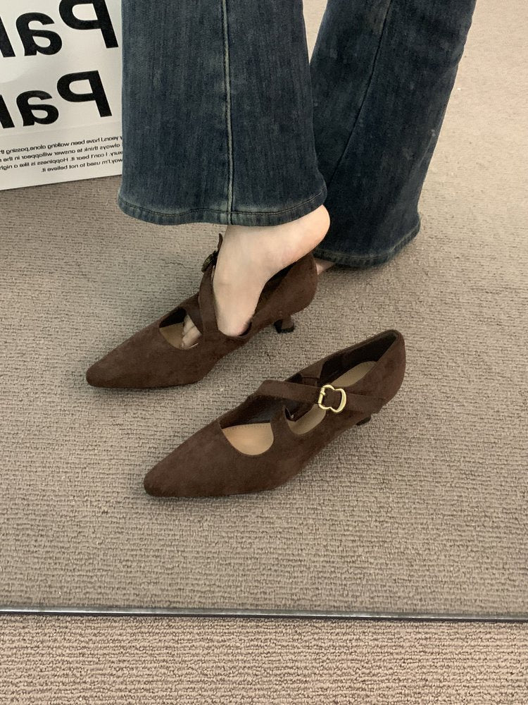 Women's Comfortable Pointed Design Work Shoes